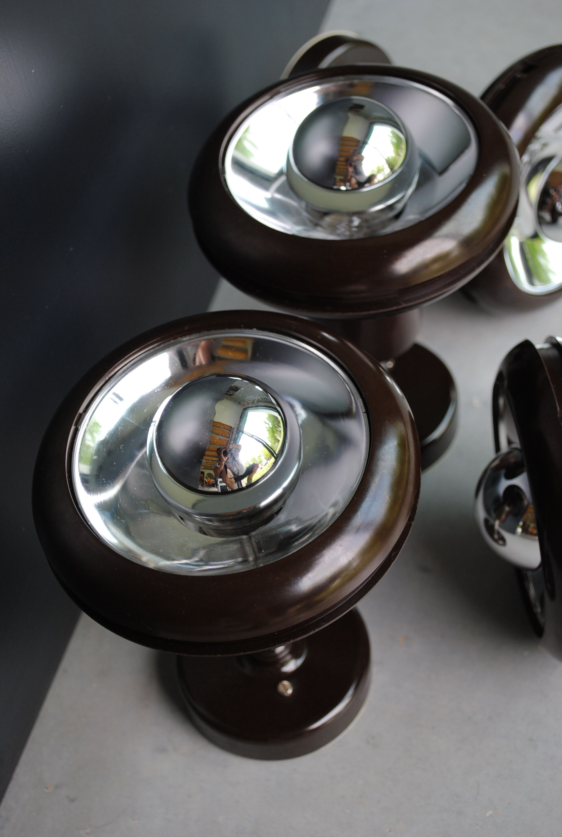 Set of 4 wall lamps Raak year 70