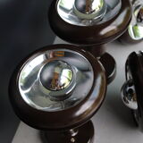 Set of 4 wall lamps Raak year 70