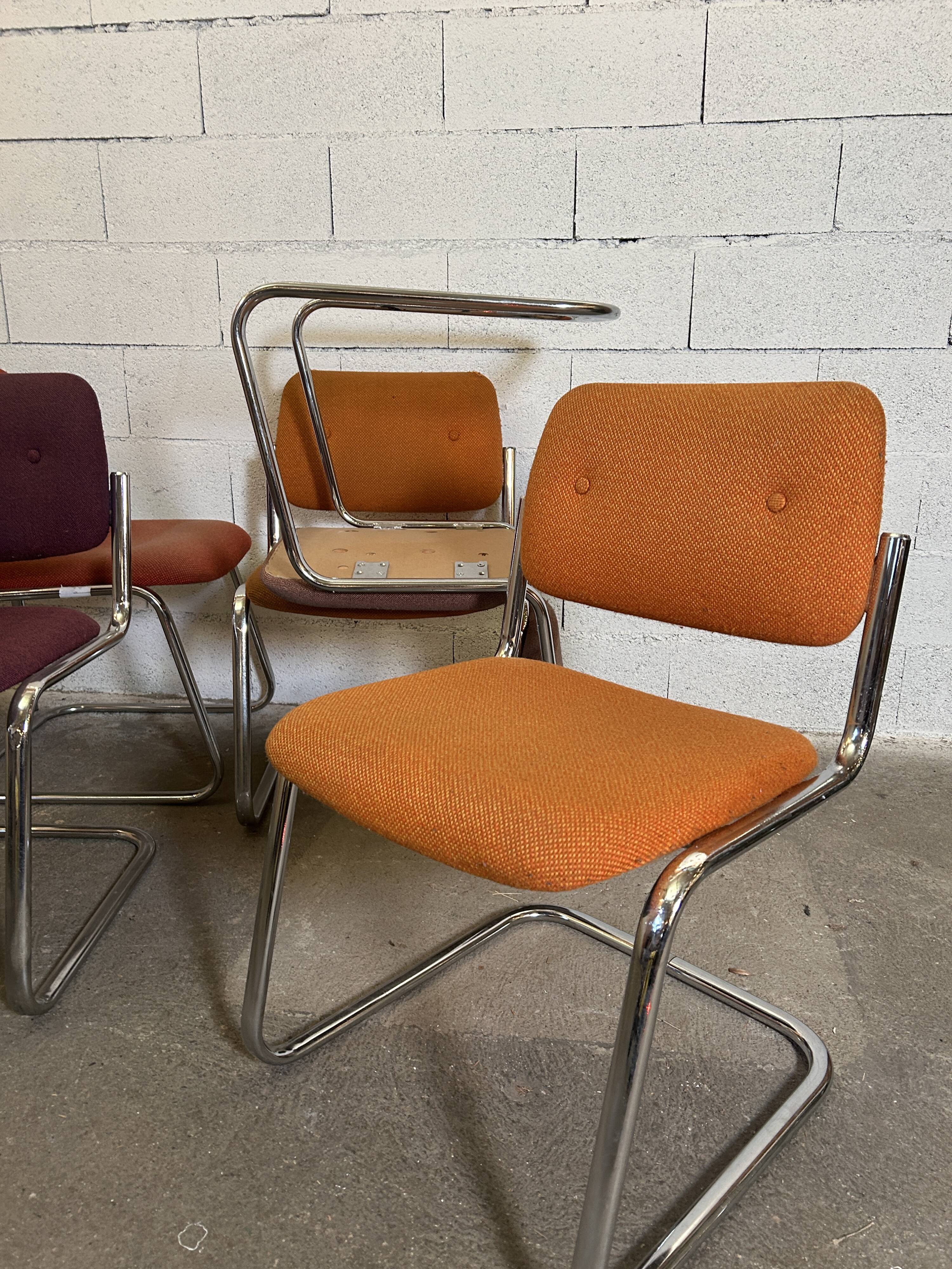 Set of 6 Steelcase style chairs