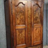 Large antique walnut wardrobe – Louis XV period – 2 doors – 18th century