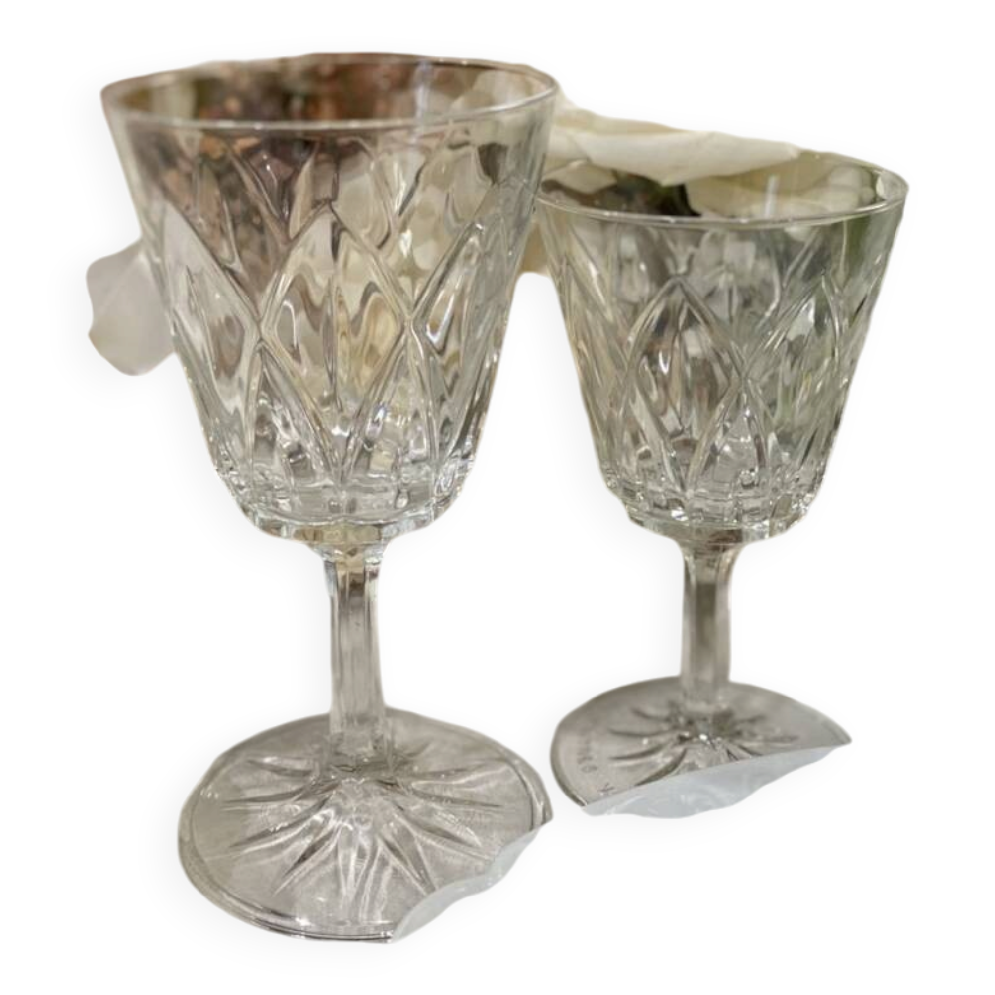 Lot de 6 verres à eau VMC de Reims