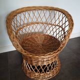 Child wicker armchair