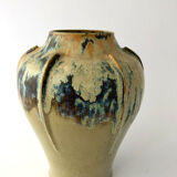 Vase Auguste Delaherch, numéroté 3526 en grés émaillé art deco