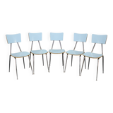 1970s Set of Five Dining Chairs , Italy