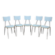 1970s Set of Five Dining Chairs , Italy