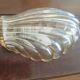 Pair of shell wall sconces – striped Italian glass – 1970