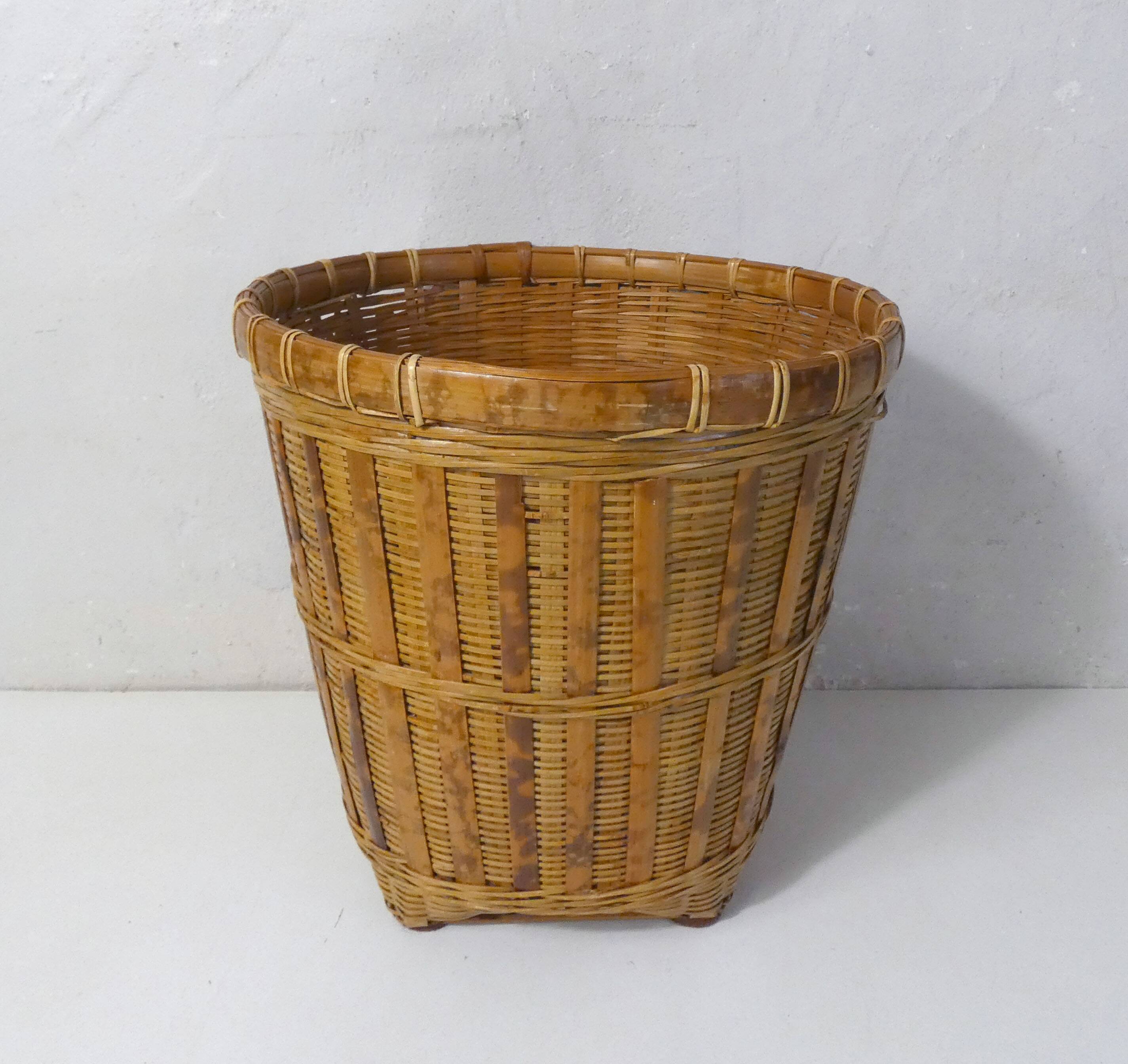 rattan and bamboo flowerpot cover