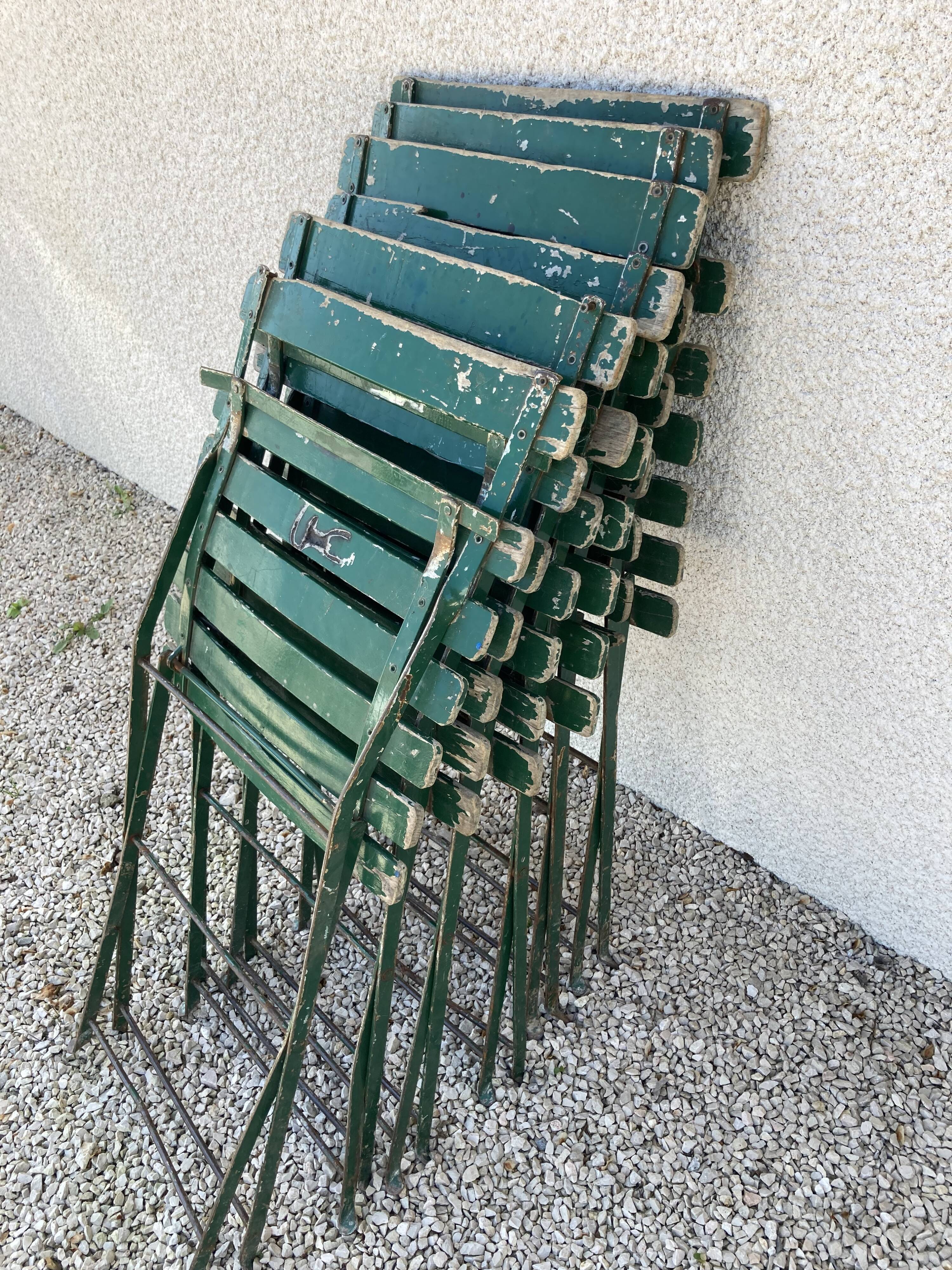 6 folding garden chairs