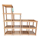 Bibliothèque escalier modulable en sapin - Maison Regain