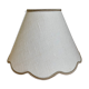 Lampshade in old white linen