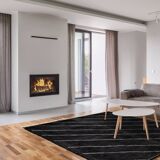 Modern Moroccan carpet black contemporary art 90x150cm