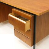 Large vintage teak wood desk/executive desk from the 1960s