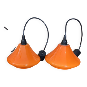Paire de suspension en - orange