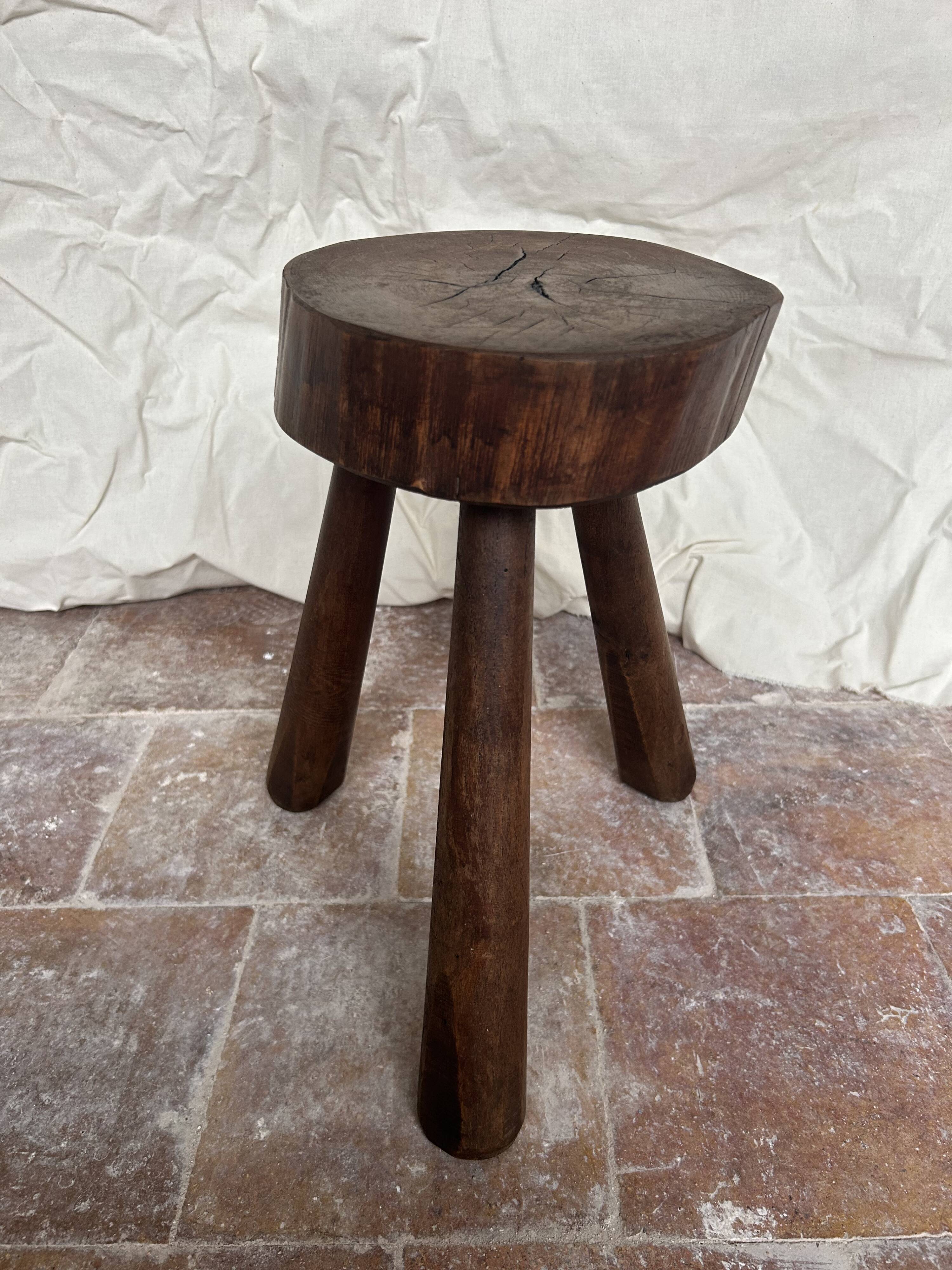Brutalist tripod stool