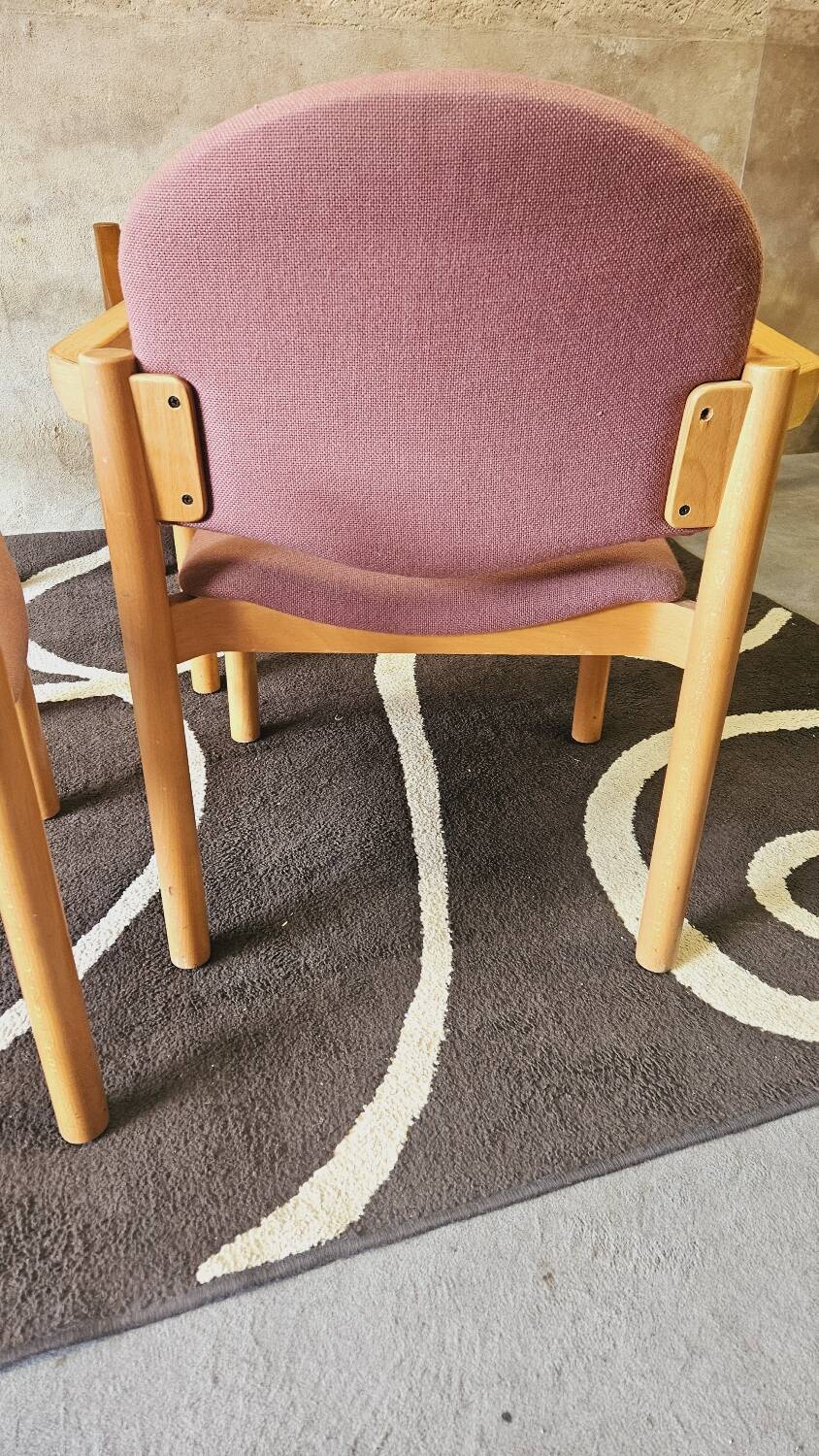Set of 4 bentwood armchairs from the 1980s
