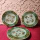 5 assiettes dessert barbotine anciennes Salins
