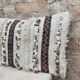 Housse de coussin Handira marocaine : Coussin berbère à sequins (60x40cm)