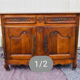 Louis XV style buffet from the 19th century in solid fruitwood with dowelled joints.