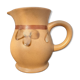 Sandstone pitcher decorated hand Nadège de Sarreguemines 1970