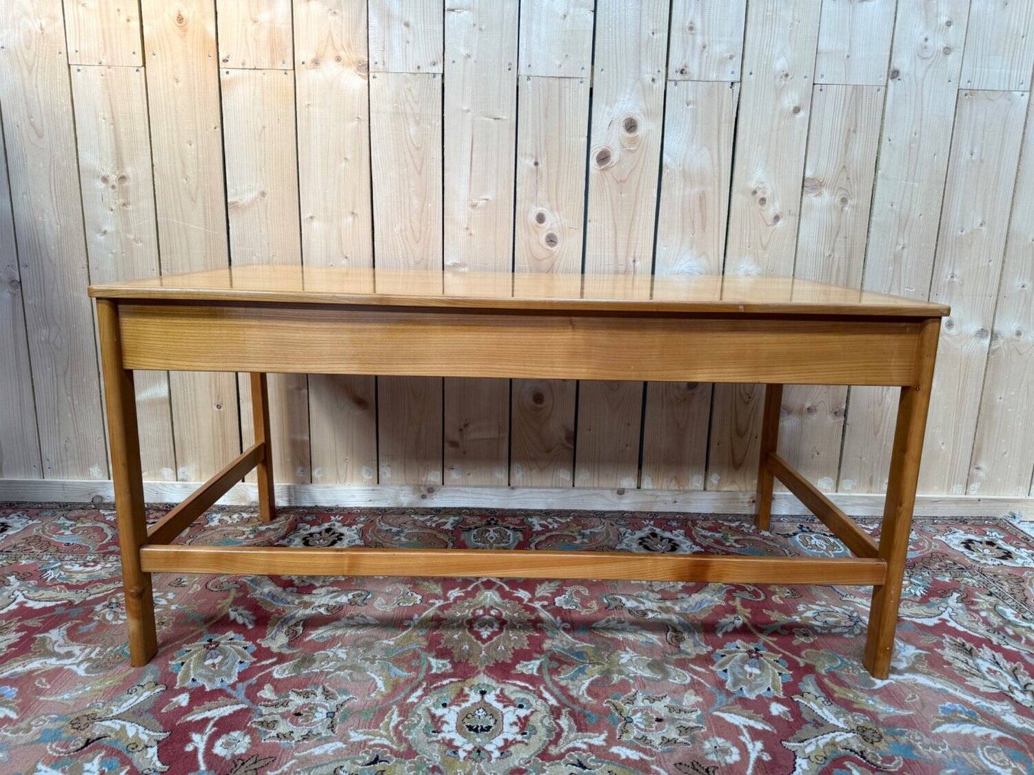 Flat desk – Scandinavian Style – Attributed to Petersen Bernt – Walnut and Oak