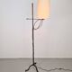 Brutalist Floor Lamp in Wrought Iron, 1950s