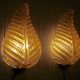 Pair of Murano glass wall lights by Toso & Barovier, 1960