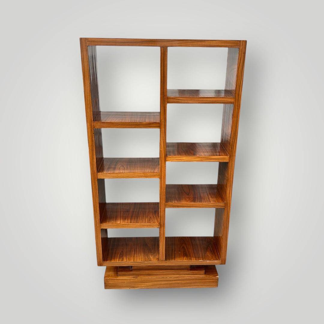 Pair of Art Deco style bookshelves in rosewood veneer - é