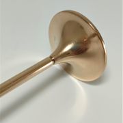 Hi Fi candle holder by Max Bruël for Torben Orskov solid brass h. 26,5 cm