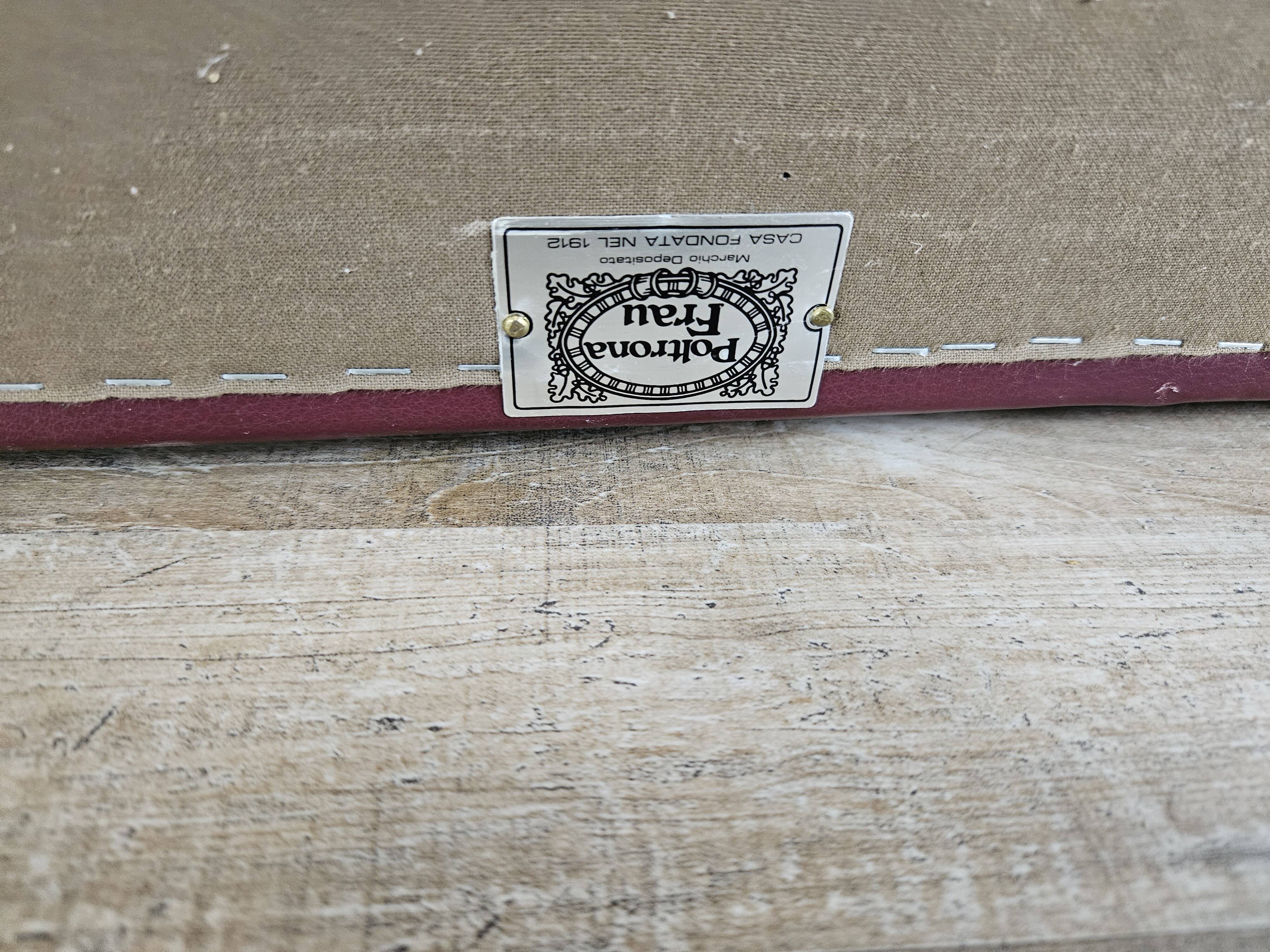 Canapé d'angle modulable Socrates en cuir bordeaux par Poltrona Frau, 1970