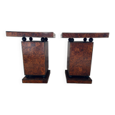 2 tables d’appoint en marqueterie