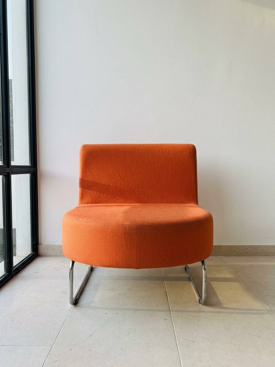 Retro orange armchair