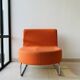 Retro orange armchair