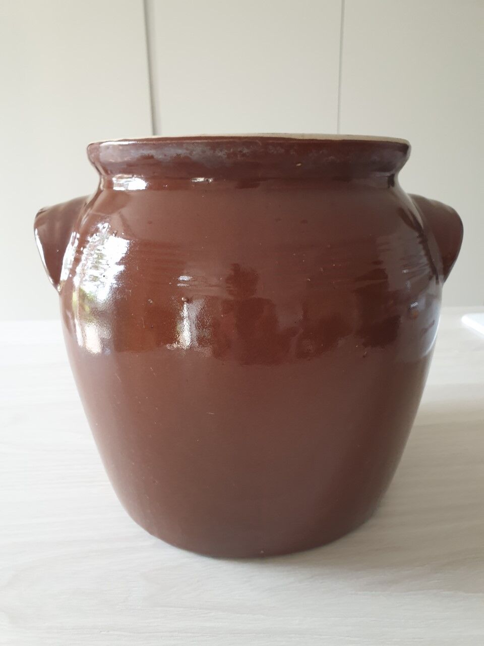 Pot en grès émaillé