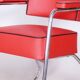Restored Bauhaus Armchair, Mauser, G. Rohde, Chrome, Leather, Germany, 1930s