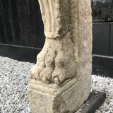 Cheminée en pierre limoneuse Italie XVIIème siècle
