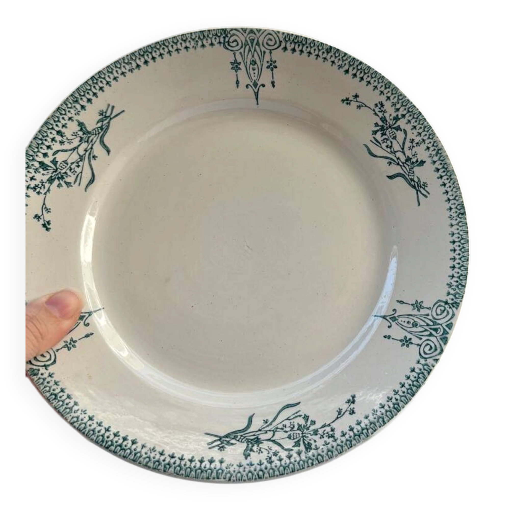 2 ironstone plates St Amand