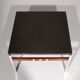 Table basse en ardoise, chrome et bois, 1970 Danemark