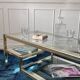 Vintage gold and silver coffee table