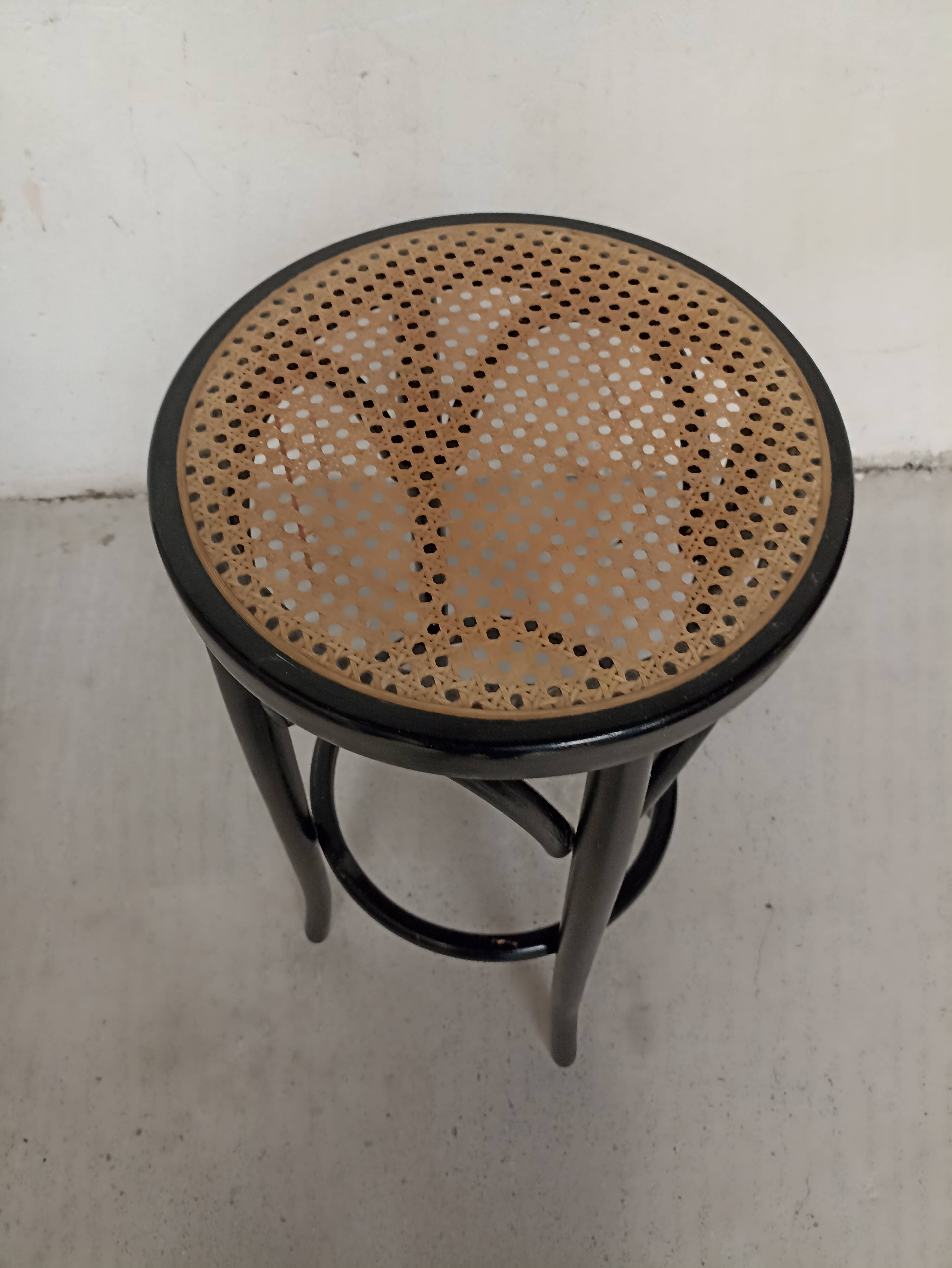 Pair of Thonet cannage style stools