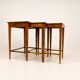Tables gigognes Art déco en acajou et bouleau teinté, NK Suède, années 1940
