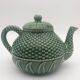Vintage ceramic teapot Bordallo Pinheiro