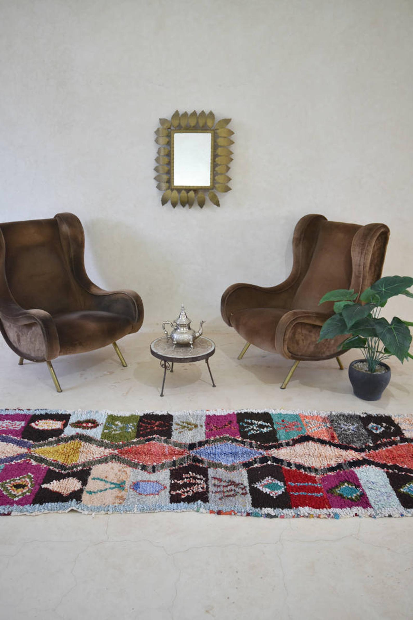 Tapis boucherouite 85x252cm