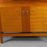 Vitrine d'angle en teck par P.Rimme, années 1960