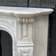 Fireplace in carrara marble around 1880