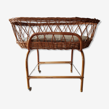 Rattan cradle 60s