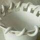 Twisted ceramic vase italy radegonde style