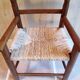 Children's armchair in wood and straw
