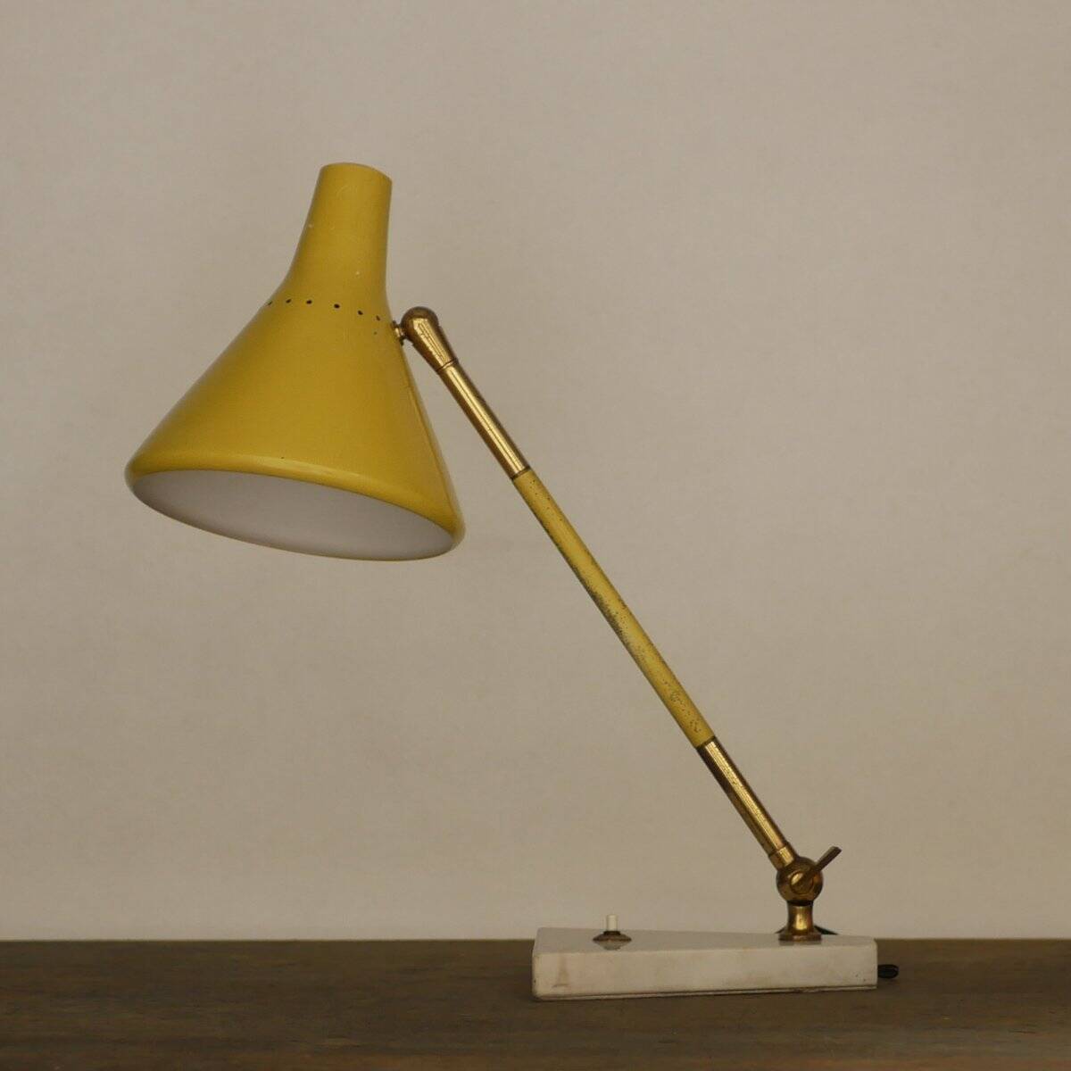 Mid-Century table lamp by Stilux Milano, Italy, 1950s.