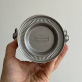 small matte silver metal ice bucket