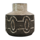 Ceramic vase in dark nuances by Loevemose Ceramics, 1960s